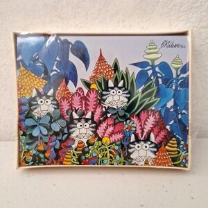 Vintage Hallmark 1980s B. Kliban Jungle Cats Stationary Box Set NEW SEALED